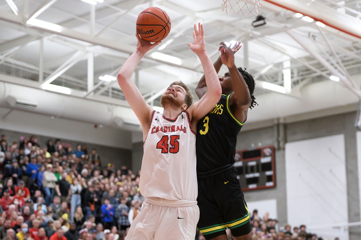 1 Lincoln vs Cleveland boys basketball 6A Oregon second round March 4 2023 Ken Waz 53